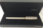 S.T. Dupont D Line Blazon Fountain Pen, Palladium Finish, 410671, New In Box
