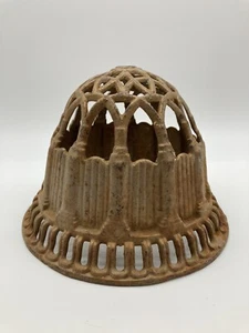 Antique Ornate Painted Cast Metal Twine String Holder Country Store Cottagecore - Picture 1 of 9