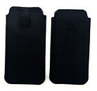 Handy Tasche Etui Hülle Slim Case Pouch schwarz für Smartphones bis 6,8 Zoll