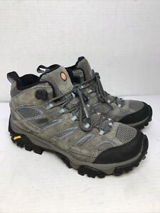 Merrell  Moab 2 Mid Waterproof Hiking Trail Boots Granite J06054W Women Size 10
