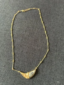 Original Lapponia, Collierkette 750er Gelbgold, Design Björn Weckström, Granit - Bild 1 von 4