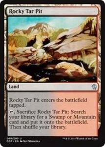MTG - ROCKY TAR PIT - Duel Decks: Zendikar vs. Eldrazi (U) - Picture 1 of 1