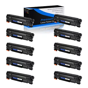 10 pezzi cartuccia toner CF283A BK per HP 83A LaserJet Pro MFP M201dw M202n M202dw - Foto 1 di 23