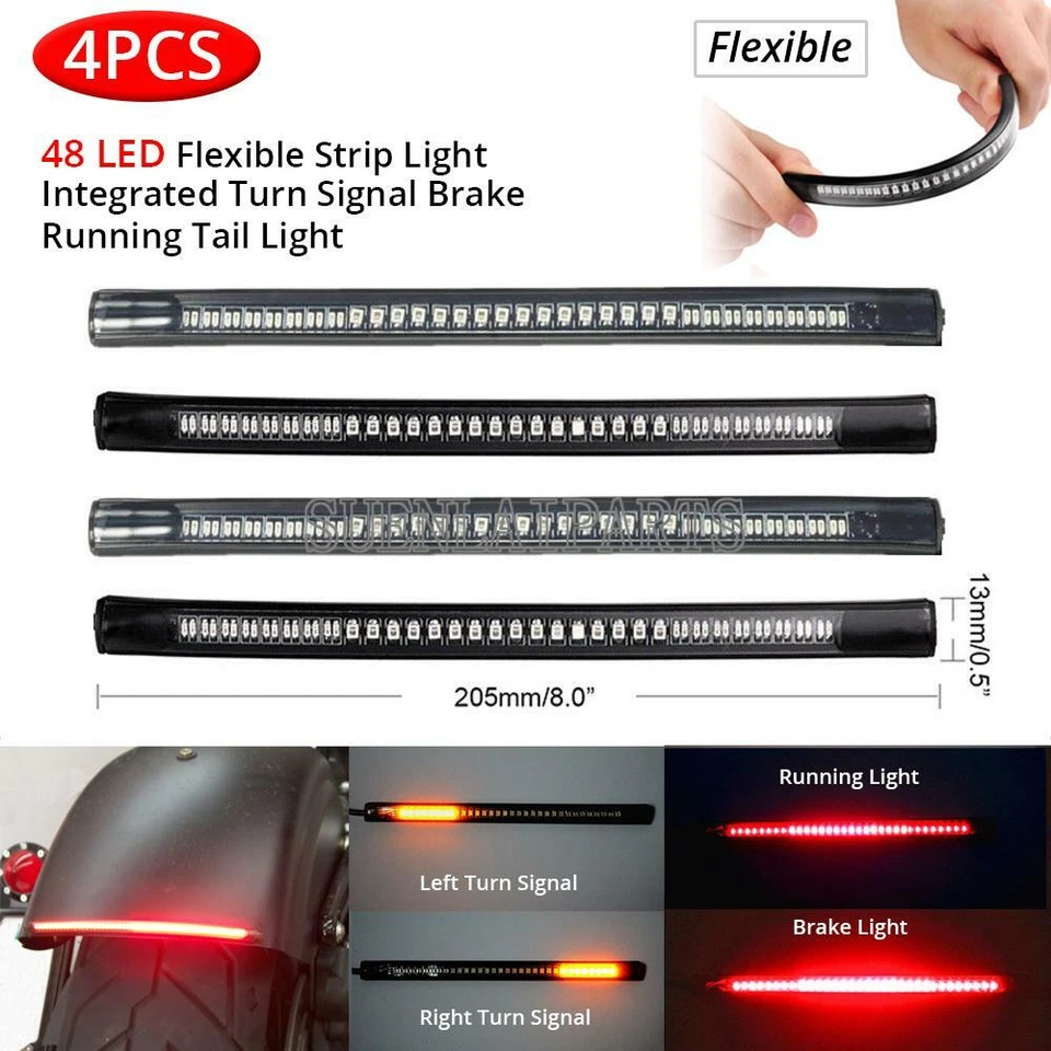 Tira de luz trasera de freno LED para Suzuki Intruder 700 800 1400 1500 Volusia VS VL Foto 1 de 4