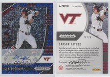 2020 Panini Prizm Draft Picks Blue Donut Circle /25 Carson Taylor #PDP130 Auto