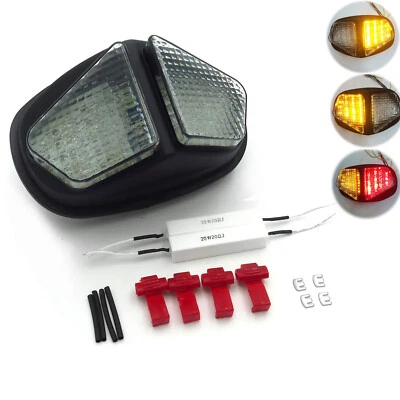 Led Tail Light Brake Light Turn Signal For 04-05 Triumph Daytona 600/650 Clear - Image 1 of 4