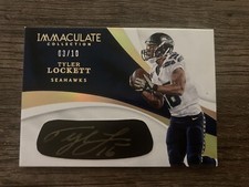 Tyler Lockett 2017 Panini Immaculate Collection Autograph #03/10 Gold Card EY-TL