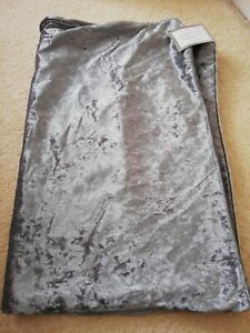 Very Large Crushed Velvet Cushion Cover 80 X 120 Cm Grey New
