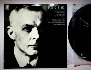 Bartok Violin Piano Sergiu Luca Paul Schoenfield Vinyl 2-LP Record Gatefold VG+ - Picture 1 of 8