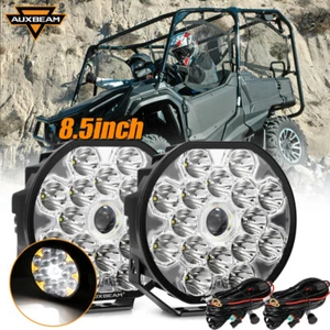 AUXBEAM 8.5" 9" LED Work Light DRL Turn Lamp Offroad For Honda Pioneer 1000-5 - Picture 1 of 12
