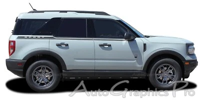 2021-2025 Ford Bronco Sport Stripes Side Decals LINEAR Door Vinyl Graphic Kit 3M - Image 1 of 4