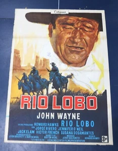 RIO LOBO 1970 John Wayne locandina film italiano -39x55 B17-42-24 - Foto 1 di 9