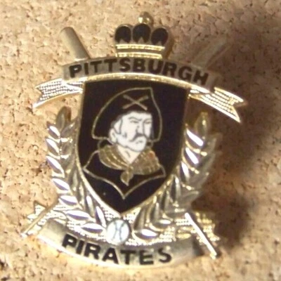 Pittsburgh Pirates logo crest v1 lapel pin 1992 MLB - Image 1 of 4