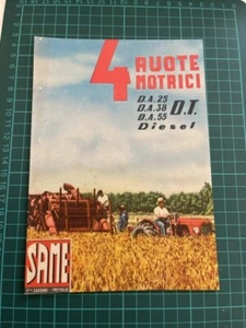 pubblicità vintage trattore same 4 ruote motrici originale advertising anni 50 - Foto 1 di 1
