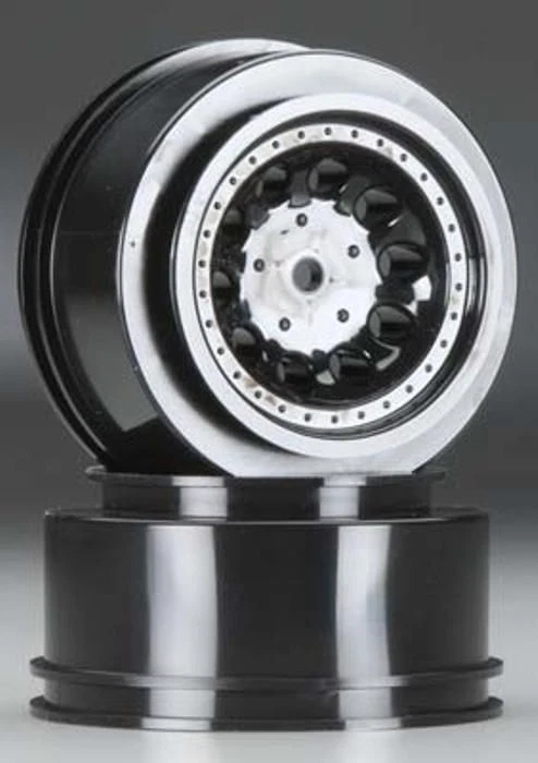 Rodas de revólver pretas Traxxas Slash 2WD traseiras / HPI Blitz por RPM RPM82332  - Imagem 1 de 1