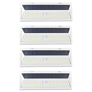 4PCS Solar Lights Outdoor Motion Sensor Security Deck Patio Lamp 86 LED 3 Mode W - Picture 1 of 9