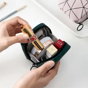 Borsa cosmetica rossetto donna viaggio trucco mini borsa toilette borsa portaoggetti - Foto 1 di 14