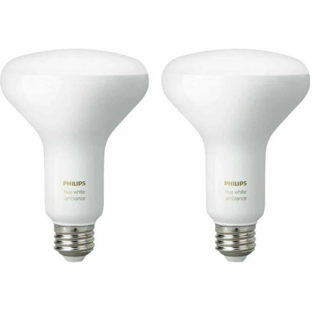 PHILIPS HUE WHITE AMBIANCE BR30 SMART LIGHT BULB 65W LED 2-PACK - Image 1 of 1