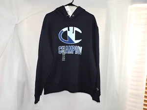 Champion Powerblend polar para hombre manga larga sudadera con capucha azul marino talla L - Imagen 1 de 7