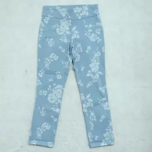 Joe Benbasset Dress Pants Womens Size Medium Blue Floral Regular Fit Rayon Blend - Picture 1 of 7