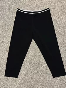 DKNY Women’s Large Black Capri Length Leggings New Without Tags - Picture 1 of 4