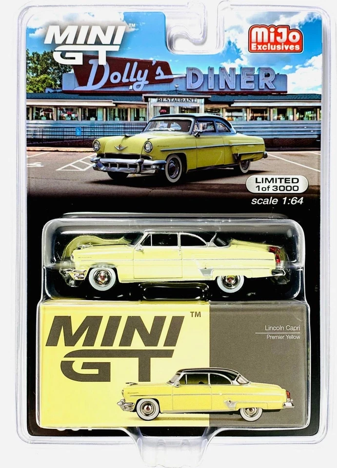 MINI GT MIJO EXCLUSIVES 1954 LINCOLN CAPRI PREMIER YELLOW #561 - Изображение 1 из 1