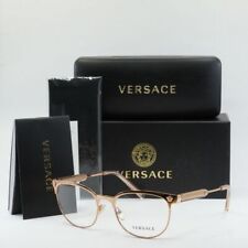 Versace Eyeglasses Frames VE 1268 1412 53-19-140 Pink Gold Made in Italy