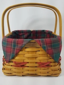 Longaberger 2000 Christmas Century Edition Deck The Halls Basket Liner Protector - Picture 1 of 11