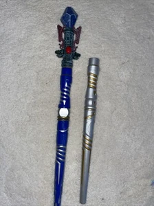 Great Wolf Lodge Magic Wand Magiquest Lot Wolf Blue Crystal - Picture 1 of 2
