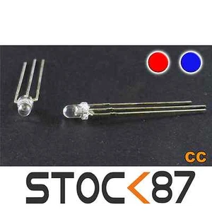 703/25# LED bicouleur rouge bleu 3 mm cathode commune 25 pcs - Bild 1 von 1