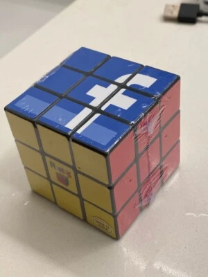 Collectible and New, Sealed "Facebook" Rubiks Cube 3x3 RARE - Image 1 of 3