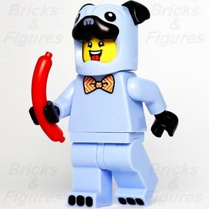 LEGO® Pug Costume Guy Build-A-Minifigure with Hot Dog Part BAM 2021 hol245 Blue - Picture 1 of 3