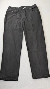 Vtg Levi's 545 Black Loose Fit Men's Jeans Size 42x38 Measures (40x33) Y2K Denim - Picture 1 of 13
