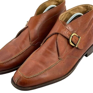 Rick Master By Armando Silva Cross Buckled Leather Loafers Mens US 9 EUR 43 - Picture 1 of 13