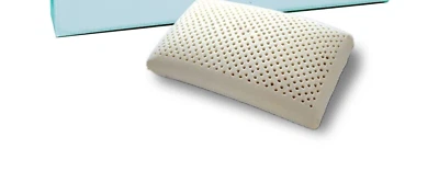Natural latex premium bed pillow Orthopedic Head Neck Support standard size 60x4 - Image 1 of 4