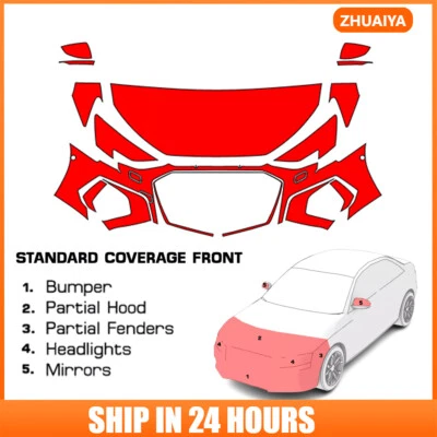 8.5Mil PreCut Paint Protection Film Clear Bra PPF Kit For Audi S3 2022-2024 - Image 1 of 4