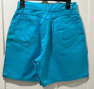 Pantaloncini corti VINTAGE CHIC donna/miss TEAL MOM vita alta COTONE MADE IN USA taglia 11 - Foto 1 di 19