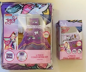 Juego de sábanas edredón arco iris reversibles gemelas completas dulces arco iris unicornio - Imagen 1 de 5
