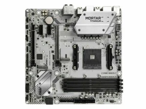 MSI B450M MORTAR TITANIUM MAX Socket AM4 DDR4 USB3.1 AMD B450 M-ATX Motherboard - Picture 1 of 13