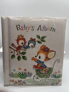 Vintage Kitschy Photo Album Scrapbook Japan Deer Birds New Baby Book Pata Cake - Picture 1 of 14