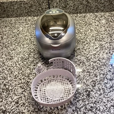 Brookstone Ultrasonic Cleaner Jewelry DVD Eyeglass Watches & More CD-7830A - Image 1 of 4