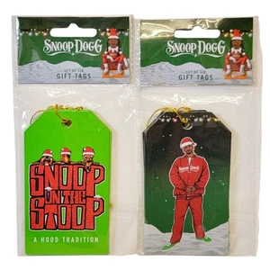 Etiquetas de regalo de Navidad Snoop Dogg on the Stoop 12 quilates lote de 2 paquetes regalo de vacaciones - Imagen 1 de 5