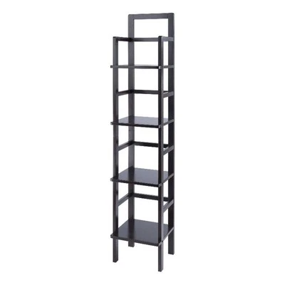 Winsome Aiden Narrow Transitional Solid Wood Baker's Rack in Coffee - Image 1 of 4