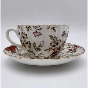 Radfords "The Gatineau" Teetasse & Untertasse Bone China Goldrand England Blume Vintage - Bild 1 von 14