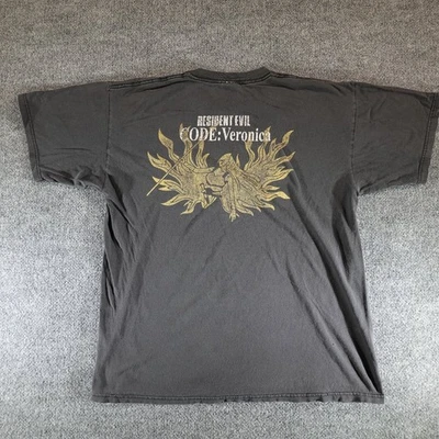 Resident Evil Code Veronica Men's Black XL Cotton Vintage T-Shirt - Image 1 of 4
