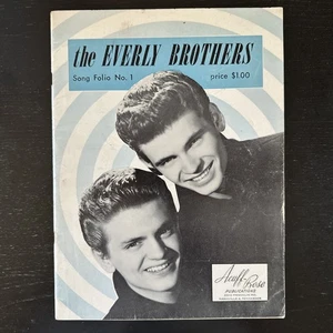 THE EVERLY BROTHERS 1959 Vintage Song Book Acuff-Rose Song Folio No. 1 - Picture 1 of 6