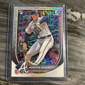 2025 Bowman Mega Box Hurston Waldrep RC Mojo Refractor Parallel #61 Rookie Card - Picture 1 of 2