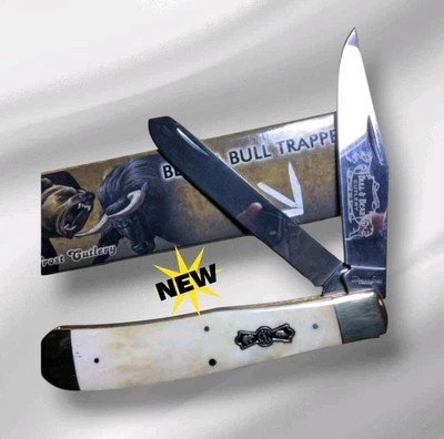 Rare Misprint Bear and Bull Large Trapper BB-519WSB Pocket Knife- NIB  #604 - Image 1 of 4