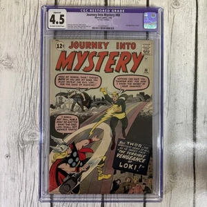 JOURNEY INTO MYSTERY #88 1/63 Marvel Comic Book CGC Restored Grade 4.5. New - Picture 1 of 3