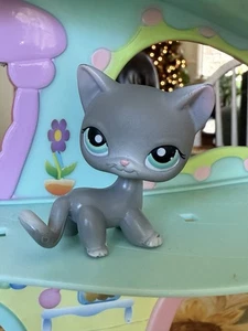 Gato de pelo corto Littlest Pet Shop LPS #126 raro de colección auténtico - Imagen 1 de 5